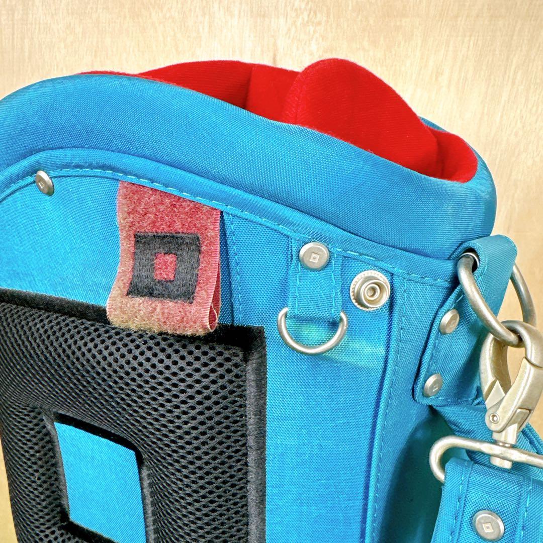 【良品】 ONOFF スタンド式 キャディバッグ 軽量 9.0型 水色