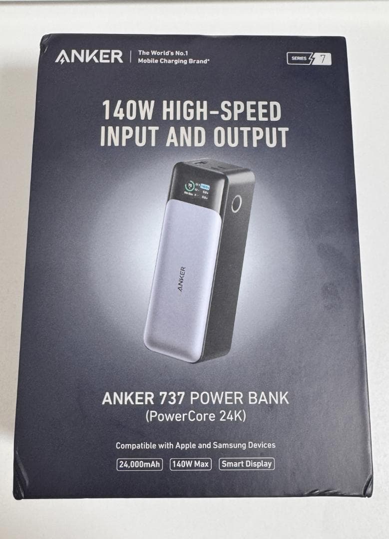 新品ANKER モバイルバッテリー 737 Power Bank 24000mA