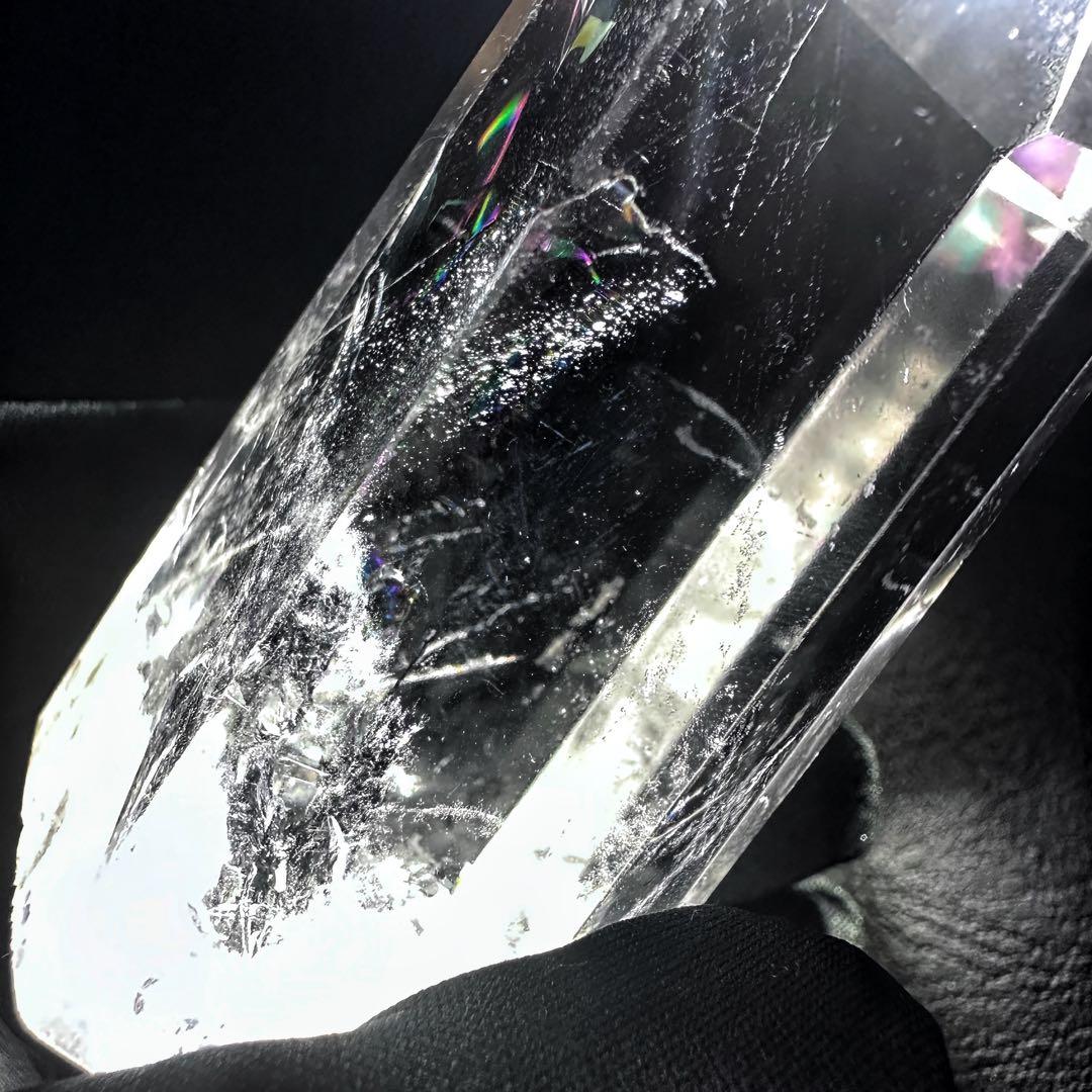 高透明度❗️レインボー☆ヒマラヤ ブルーエンジェルラダークォーツ六角柱A1156