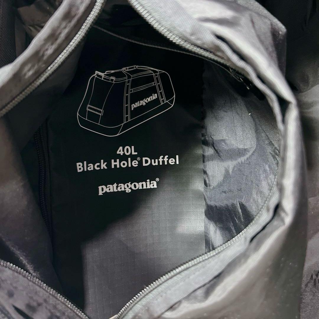 【美品】パタゴニア ブラックホールダッフル 40L 黒 ボストン リュック 人気