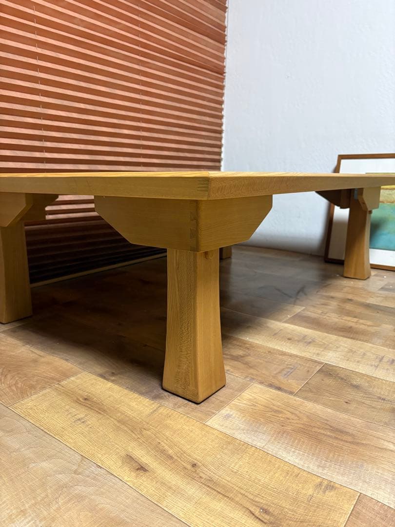 光製作所　折脚座卓　座卓　未使用品　タモ材　折りたたみ