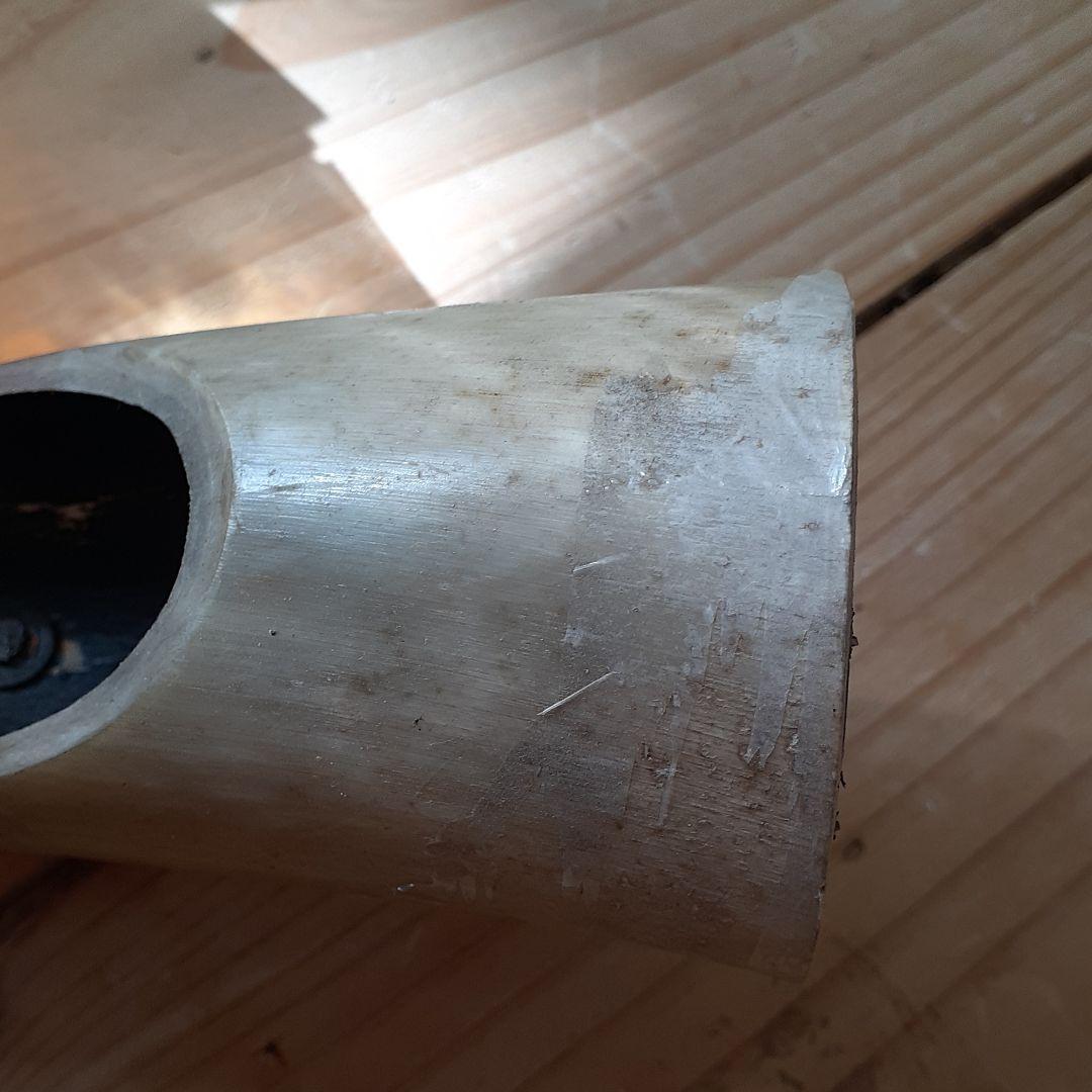 昭和骨董品　水牛の角　オブジェ　花瓶　アートフラワー