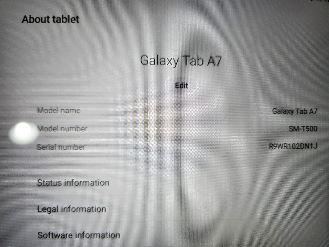 Samsung Galaxy Tab A7 (SM-T500)　ジャンク