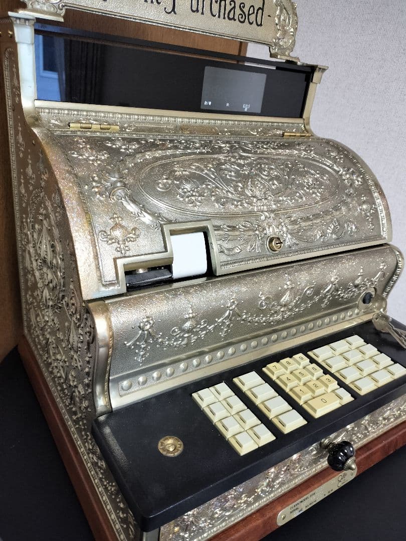 アンティークレジスター レジスター レジ 店舗計器 金庫 美容室 床屋 店舗