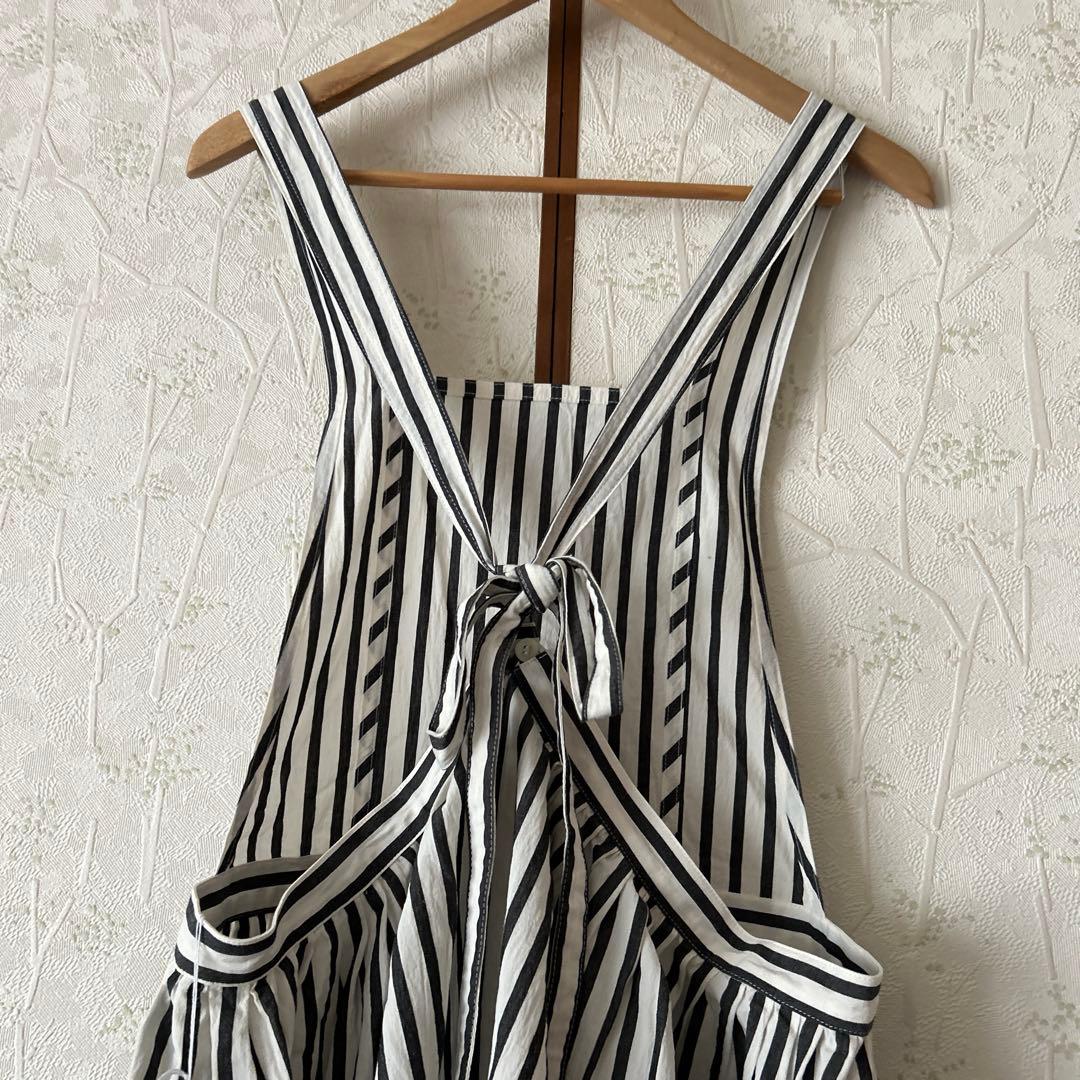 【未使用】kurasukoto おめかしエプロン くらすこと ストライプ