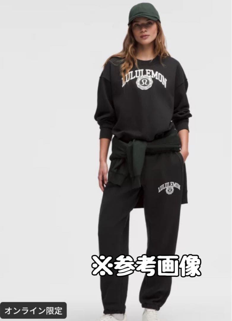 ❤️専用❤️新品☆限定 ルルレモン クルー グラフィック トレーナー スウェット 黒