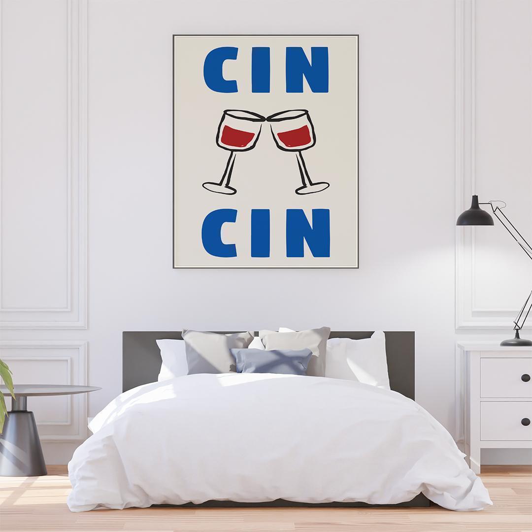 **専用**A2 インテリアポスター ワイングラス F078 白フレーム