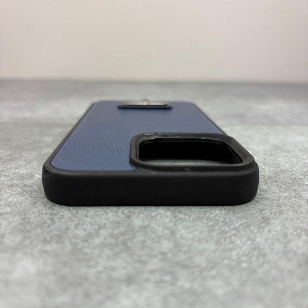 箱付き プラダ iPhone13PRO スマホケース ハードカバー 三角ロゴ 青