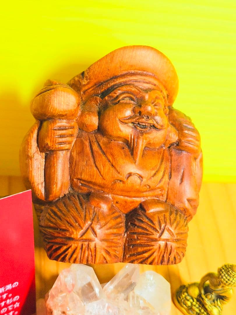 金運上昇‼️大黒天さまと佐渡の赤玉石ブレスの2個セット‼️