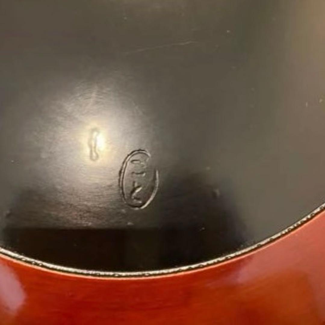 【花押あり】香川漆器　後藤塗　高松産　宗家後藤盆　喰籠　共箱　共布