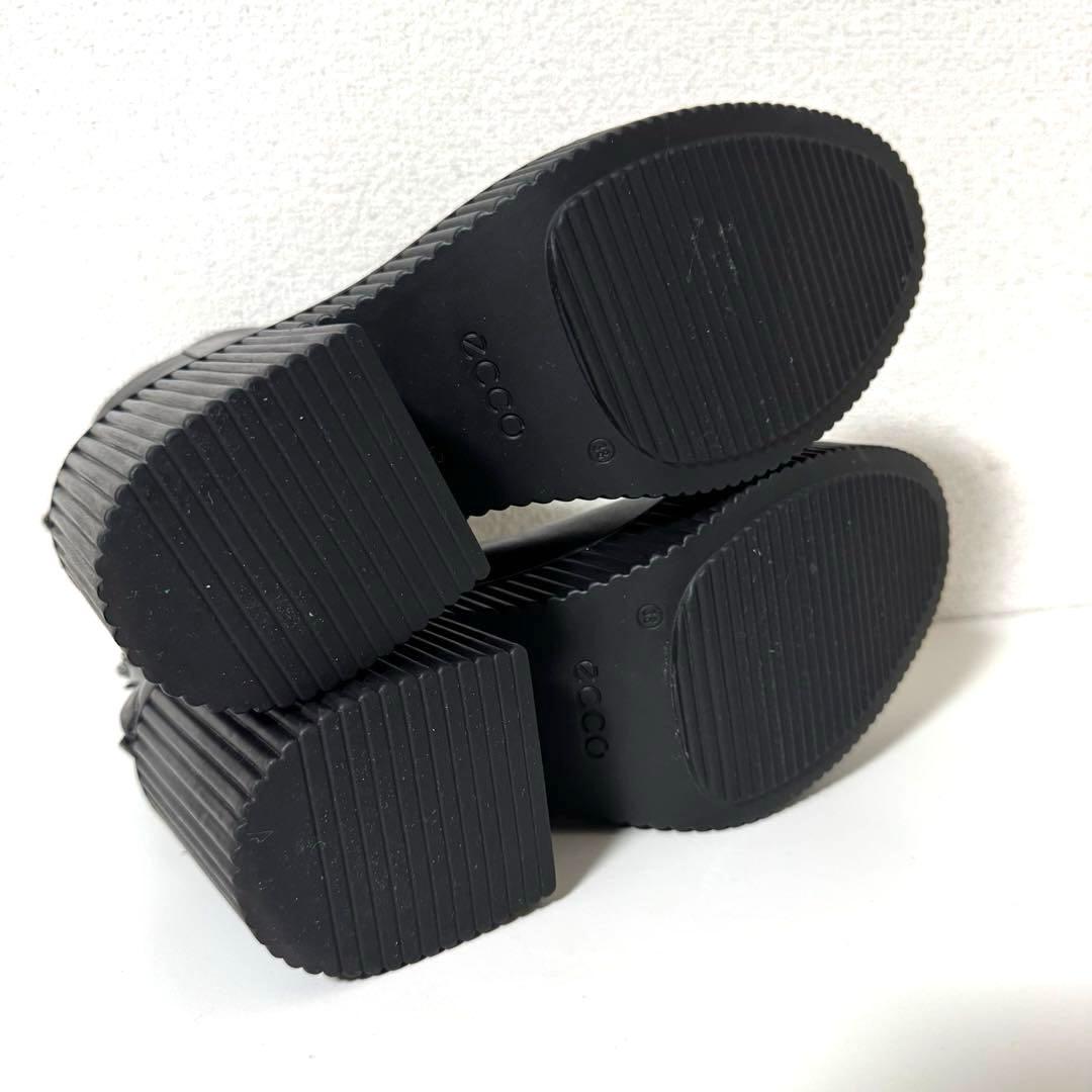 ECOO エコー ブーツ FLUTED HEEL BACK ZIP BOOT