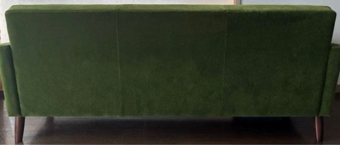 カリモク60 ロビーチェア　3シーター　モケットグリーン