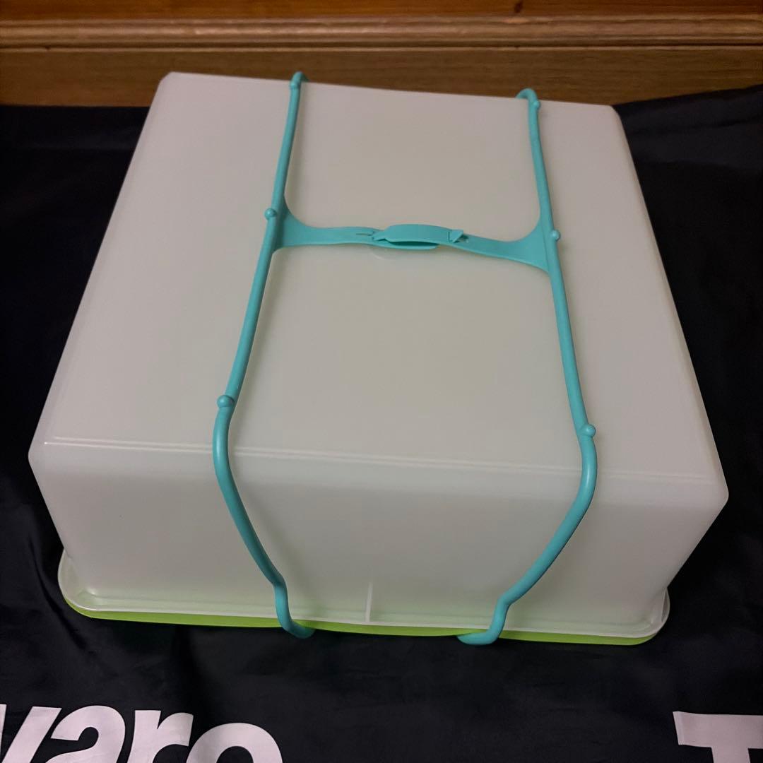 タッパーウェア角型大容量容器すのこ2枚ハンドル付き