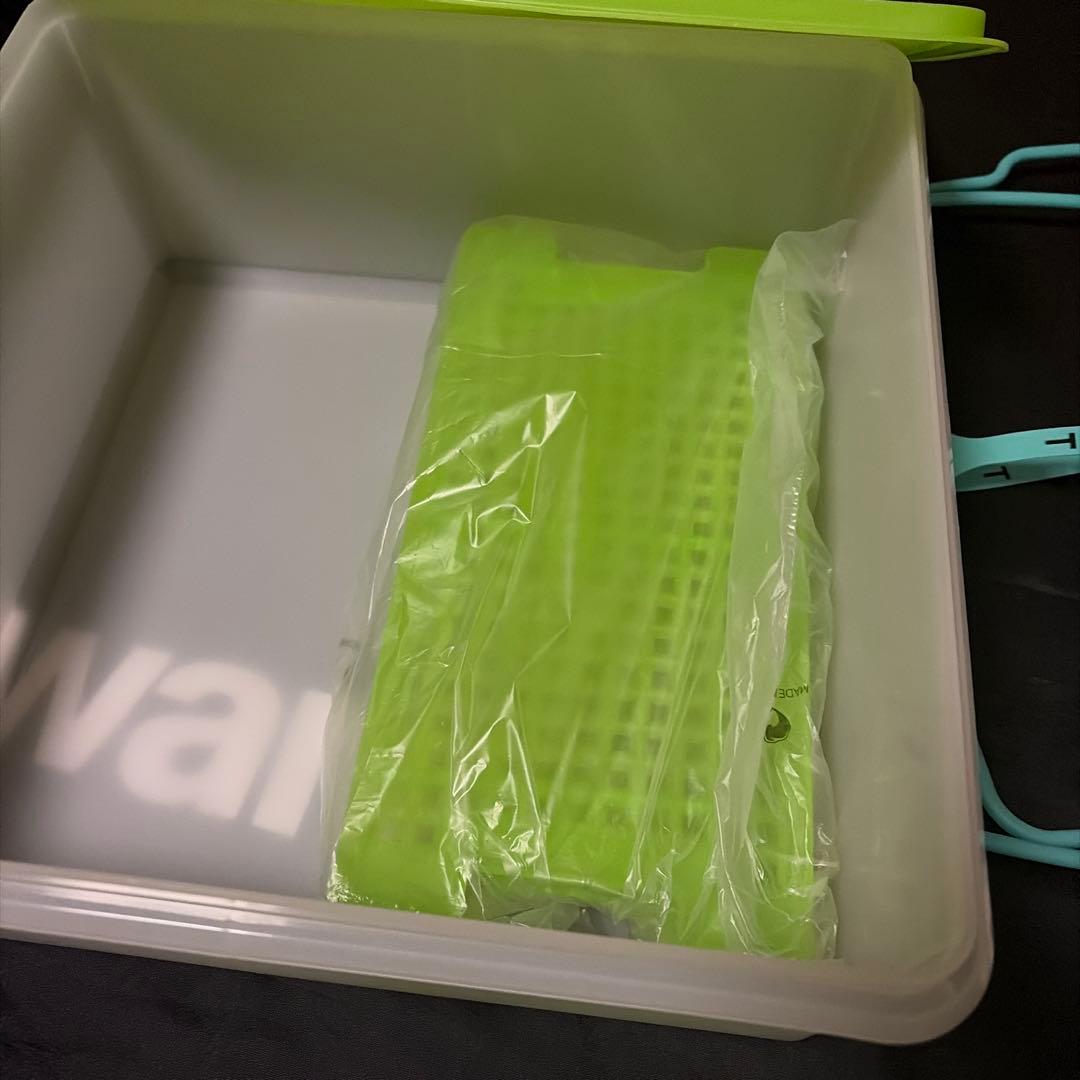 タッパーウェア角型大容量容器すのこ2枚ハンドル付き