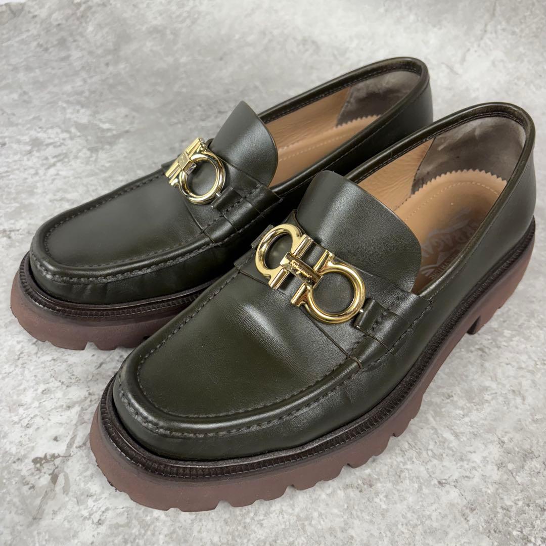 サルヴァトーレ フェラガモ　ガンチーニ　厚底　プラットフォーム　ラグソール　7