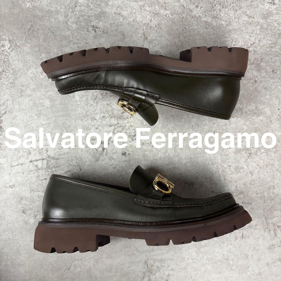 サルヴァトーレ フェラガモ　ガンチーニ　厚底　プラットフォーム　ラグソール　7
