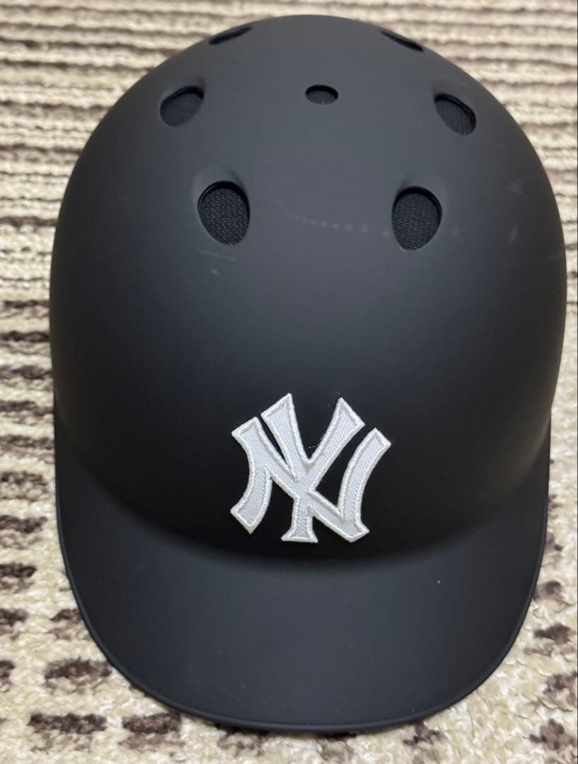 ミズノ硬式用 つば付きキャッチャーヘルメット L つや消しブラック