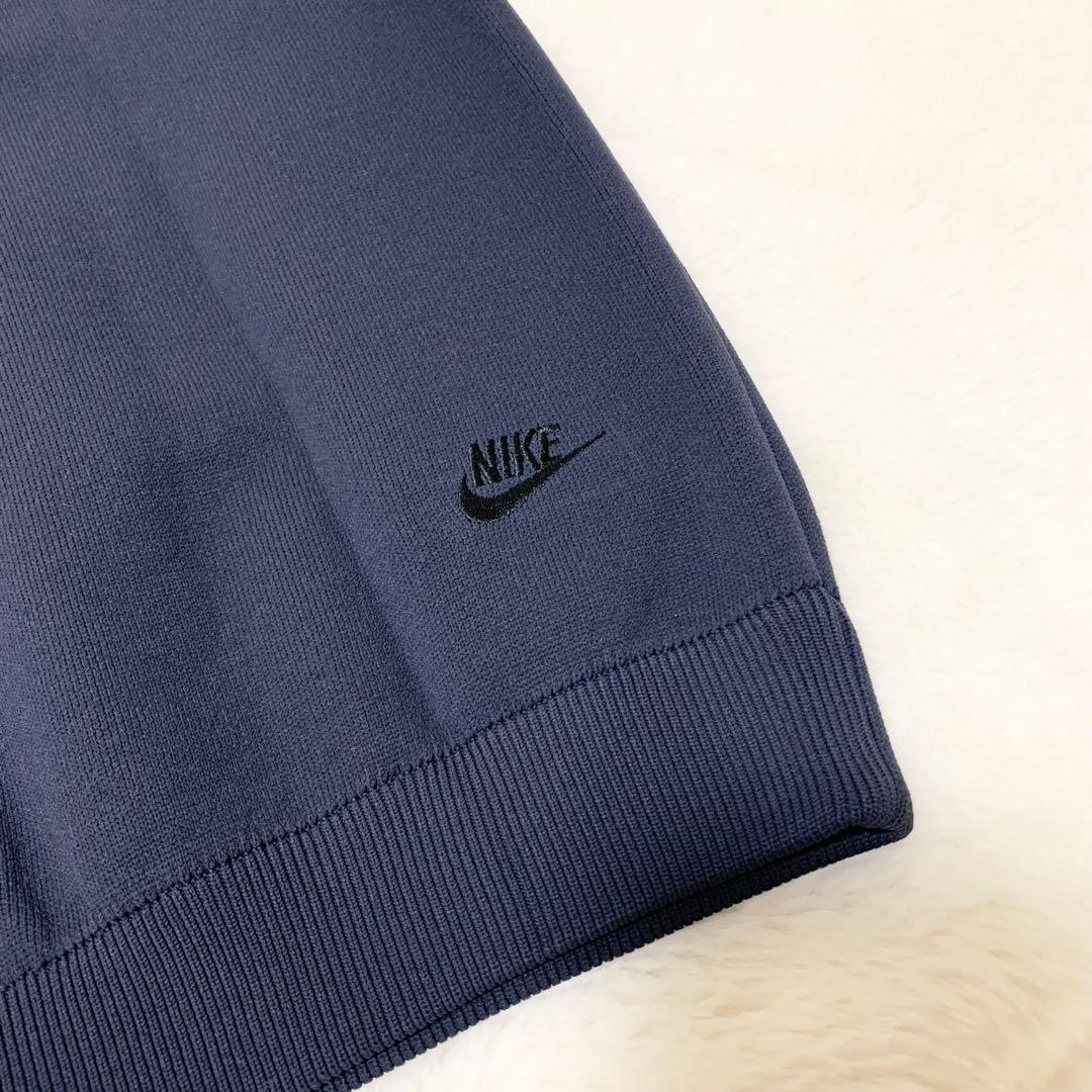 Nike Lab ニット ウィンドランナー パーカー イタリア製 ネイビー L