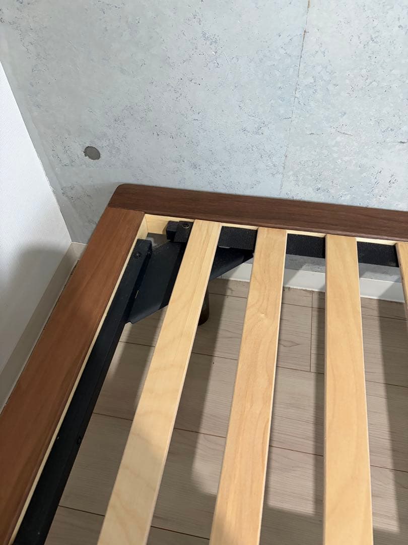 【無印良品】セミダブルベッドフレーム ウォールナット