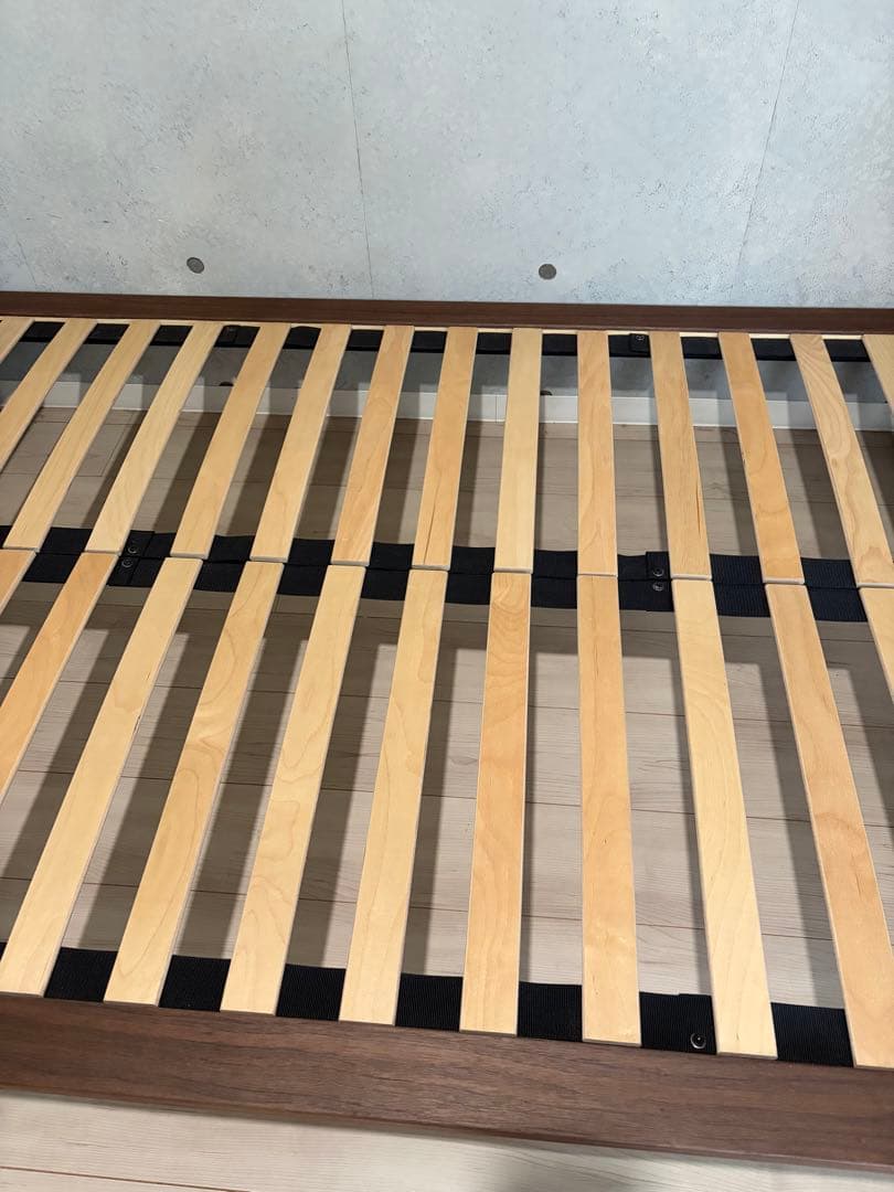 【無印良品】セミダブルベッドフレーム ウォールナット