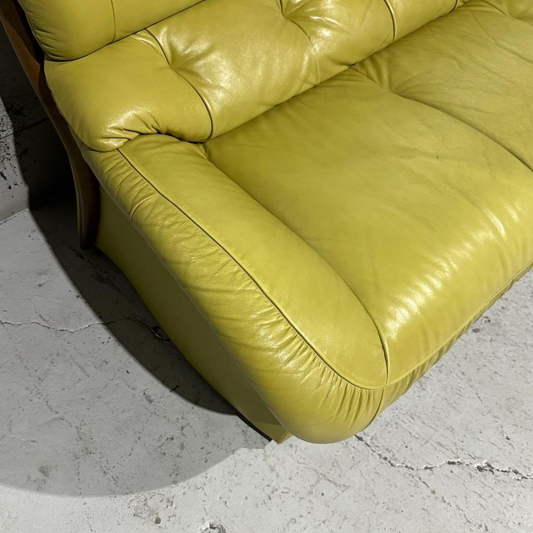 昭和レトロ karimoku カリモク 本革ソファ 3人掛｜ZTシリーズ応接家具