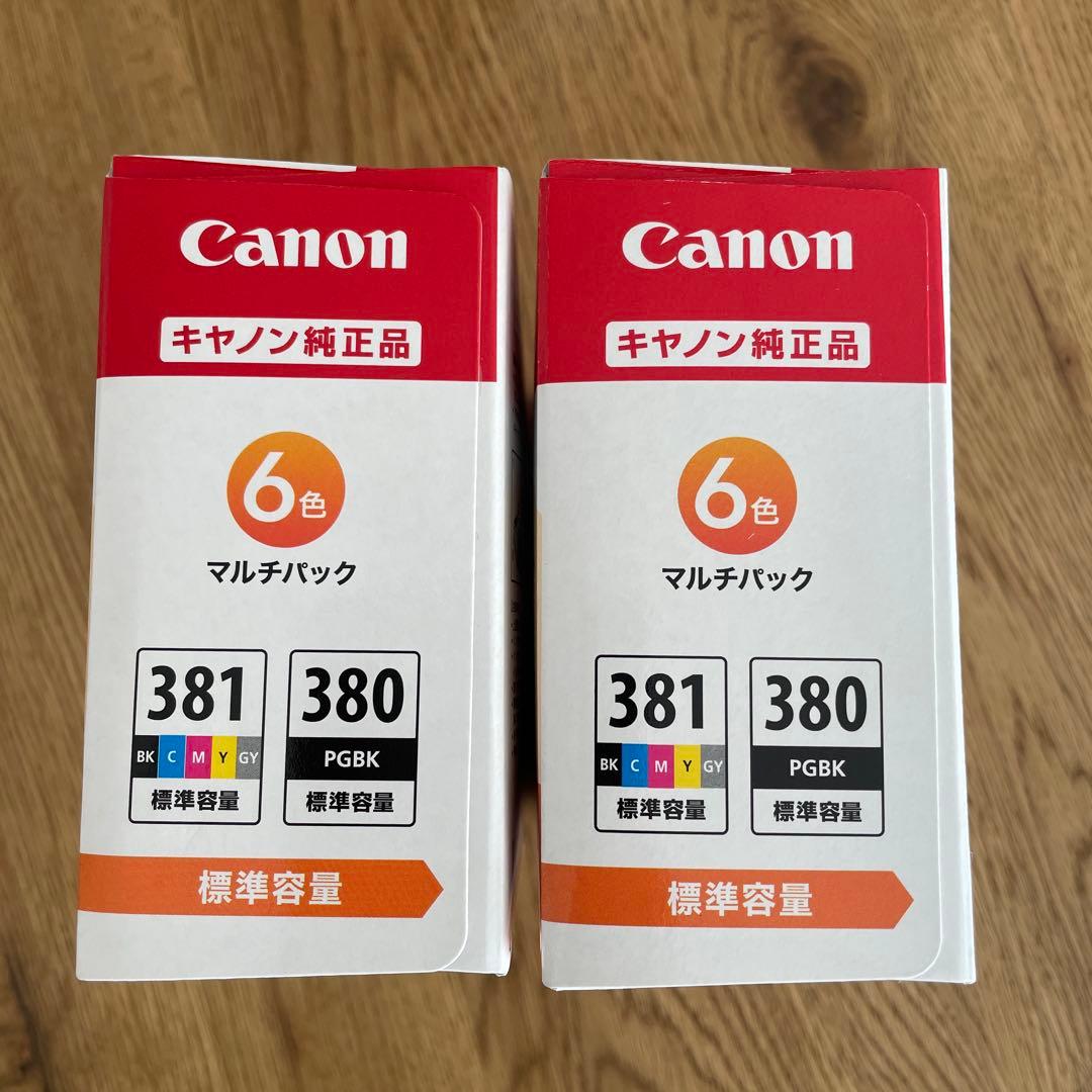 Canon インクカートリッジ 381 380 6色セット×2箱
