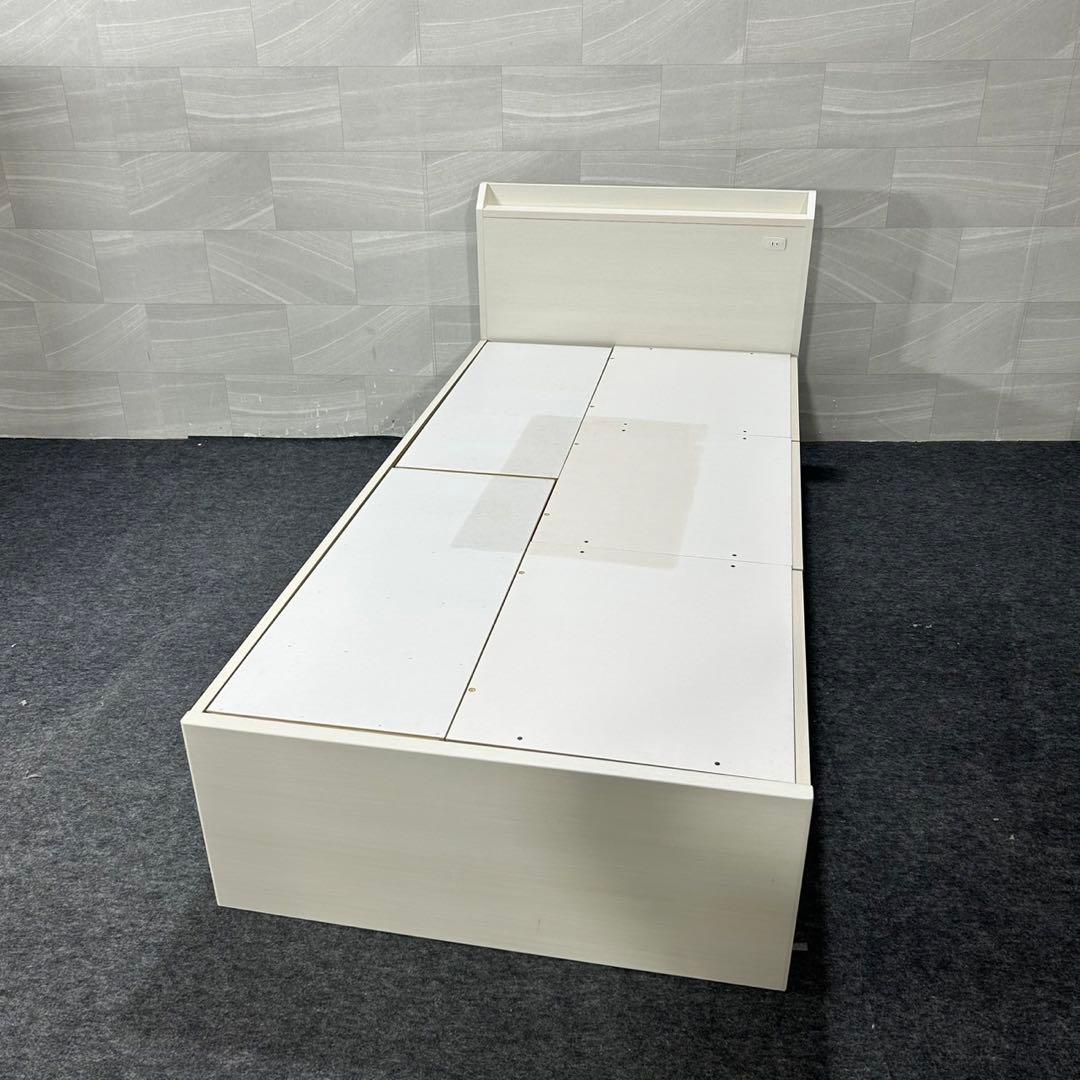 ニトリ シングル ベッドフレーム ジオチェスト 収納 格安 d3751