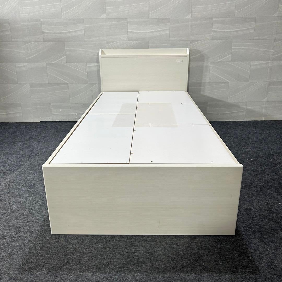 ニトリ シングル ベッドフレーム ジオチェスト 収納 格安 d3751