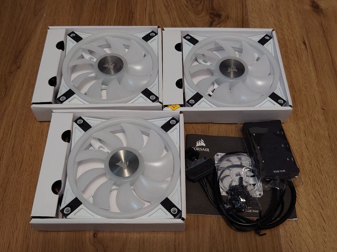 CORSAIR iCUE H100i ELITE CAPELLIX+RGBファン