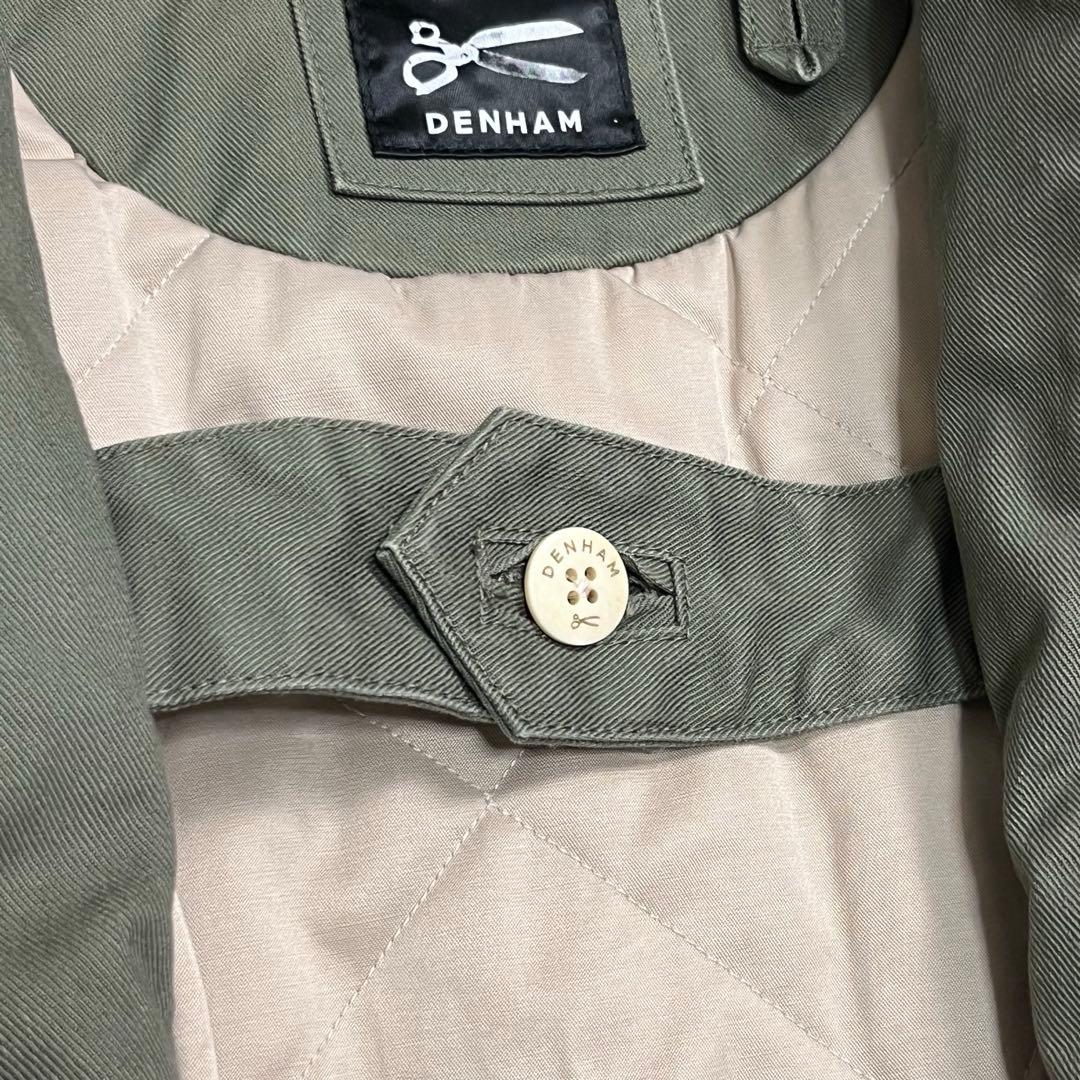 『デンハム』スウェディッシュアーミーフィールドコート フード脱着 キルティング