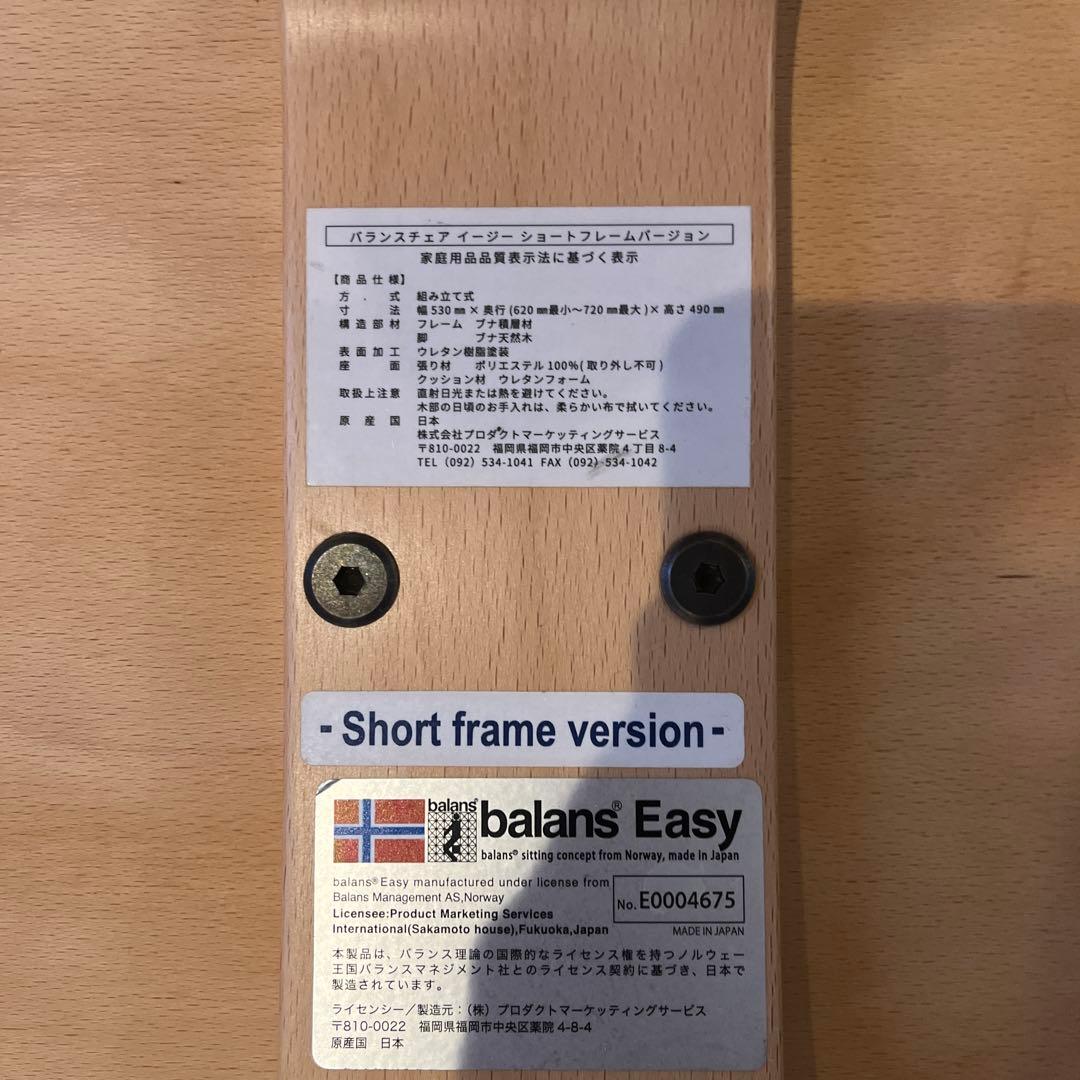 【訳あり品】サカモトハウス　バラウスイージー　バランスチェア　ブラウン