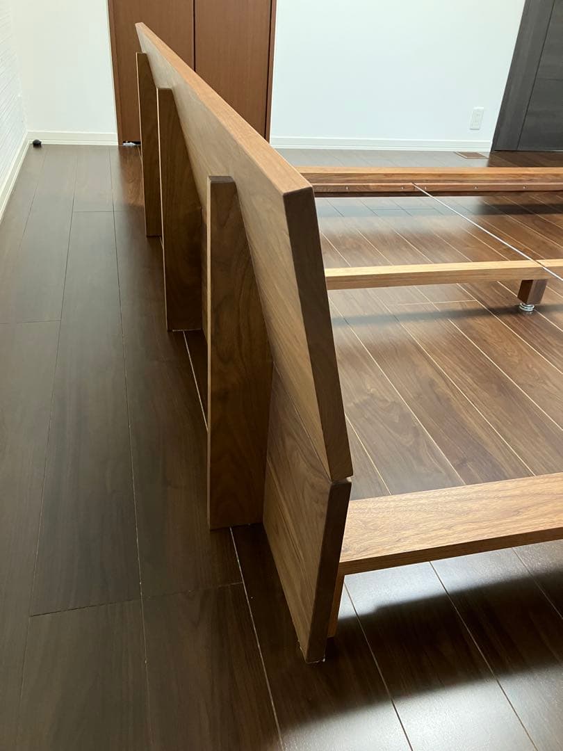 MASTERWAL モアレス ベッド キング WN（ウォールナット）