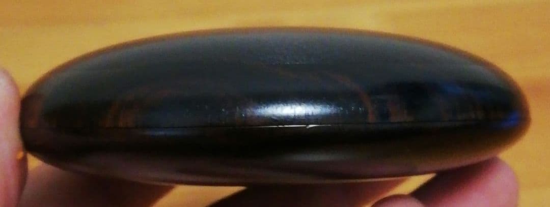 人間国宝　川北良造作　縞　黒檀　春秋　蒔絵　香合　共箱　茶道具