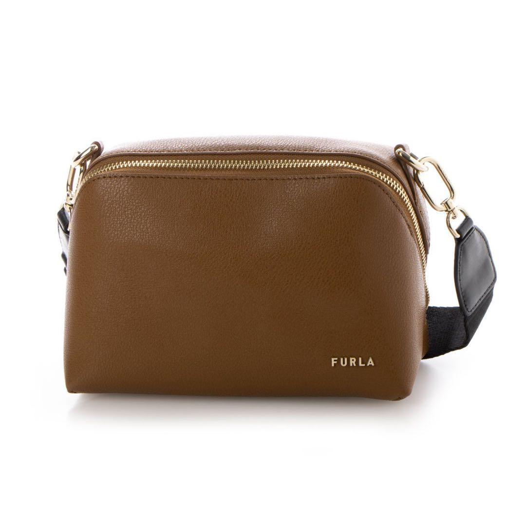 極美品★FURLA フルラ★AMICA クロスボディバッグ（ブラウン）