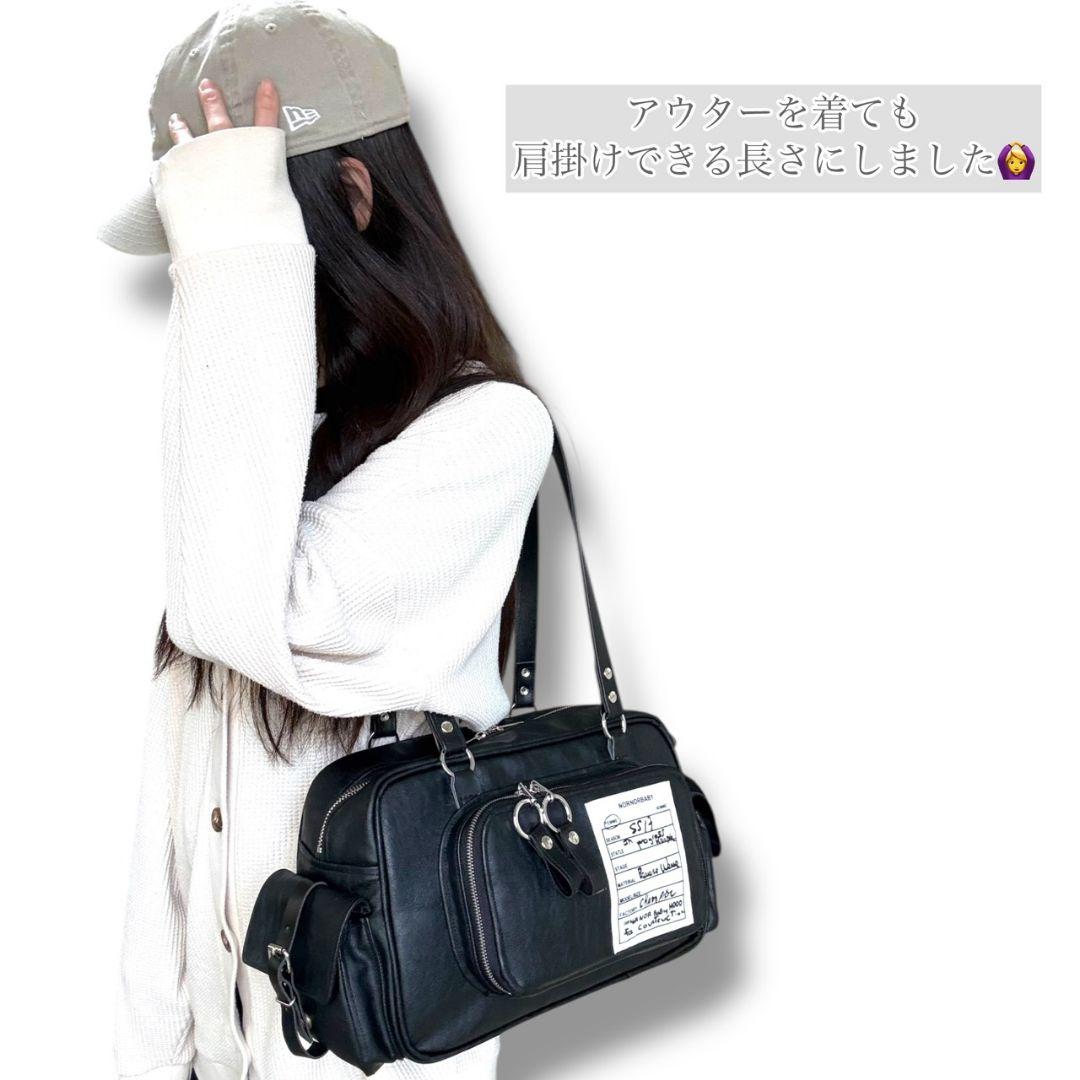 Wallet Pocket bag／black leather