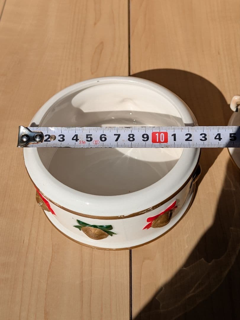 レア！　ヴィンテージ レフトン サンタ&トナカイ クリスマス 蓋付きキャンディ皿