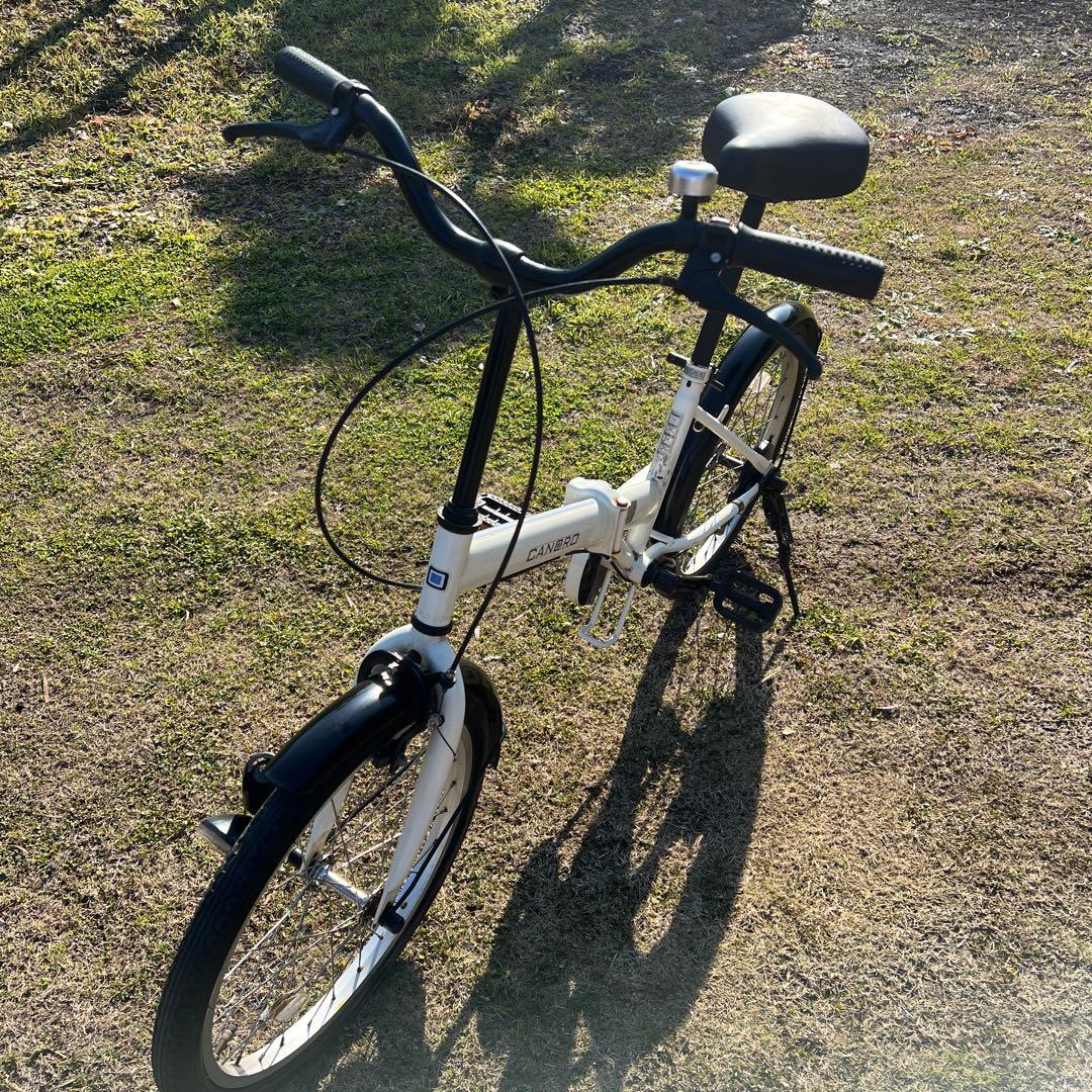 CANBRO 折りたたみ自転車 ホワイト 取りに来られる方