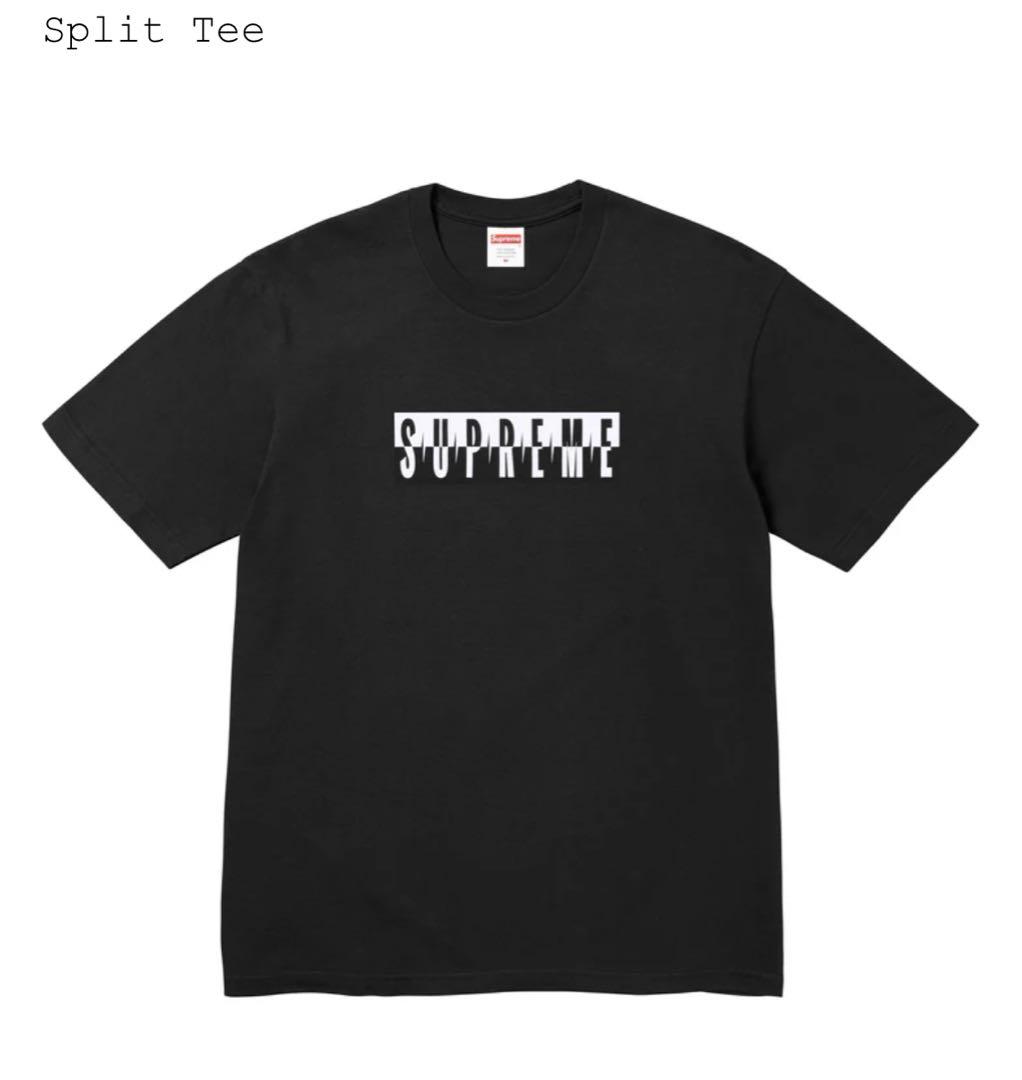 木村拓哉着用　supreme Split Tee ブラックMサイズ