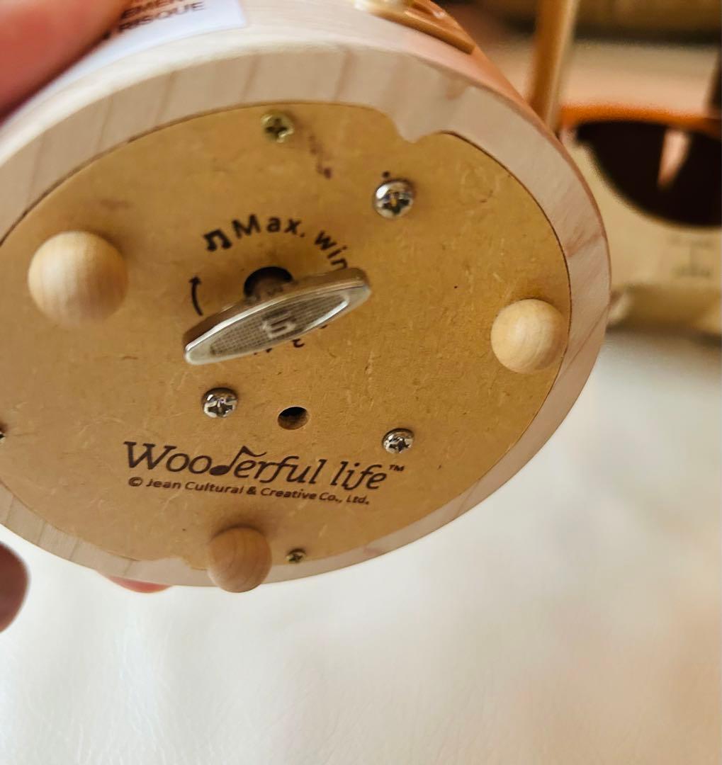 新品、wonderful lifeのハンドメイドの木製オルゴール、バレエ