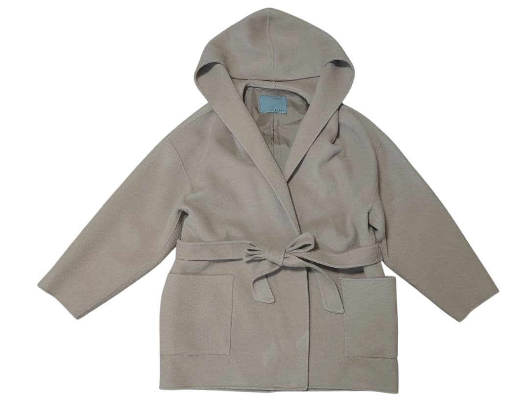 uncrave アンチマイクロバイアル リバーフーデットショートコート 茶色 M