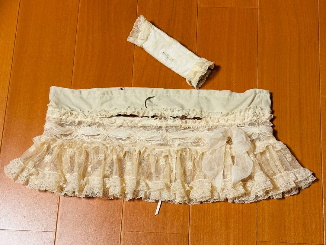 さえら◇ヒスクローネ◇かごバッグ◇レース装飾◇美品◇肩かけ