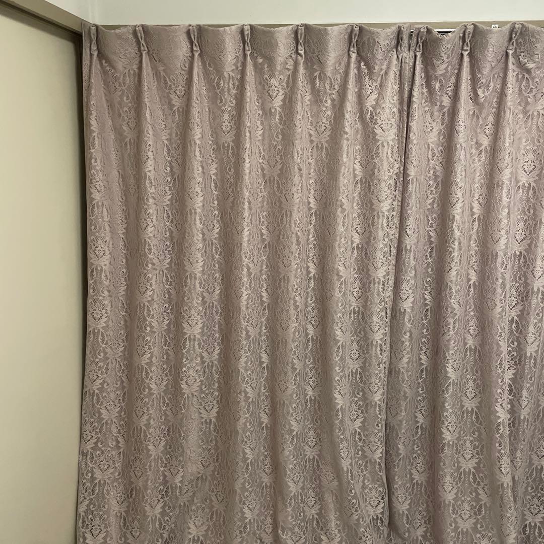 Francfranc ダブルカーテン100✖︎178 2枚