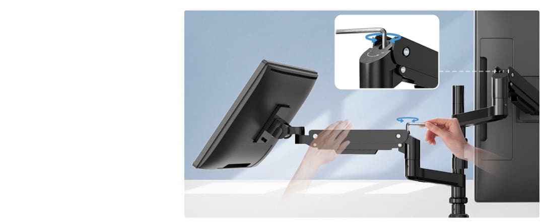 モニターアーム デュアル 上下2画面 17～4 9インチ対応 耐荷重2～20kg