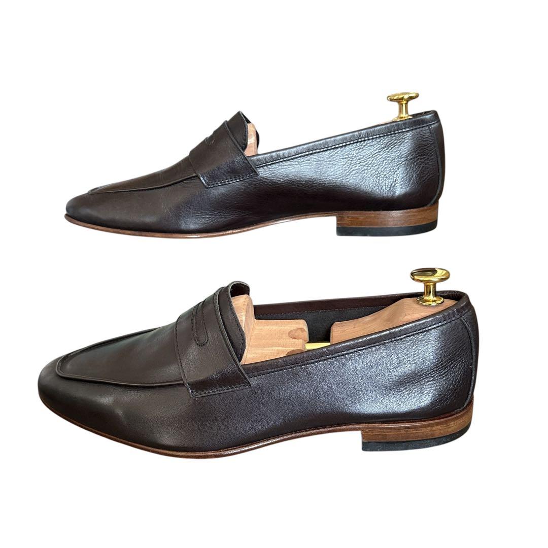 美品✨ バーニーズニューヨーク ローファー （25） 焦茶 ドレスシューズ