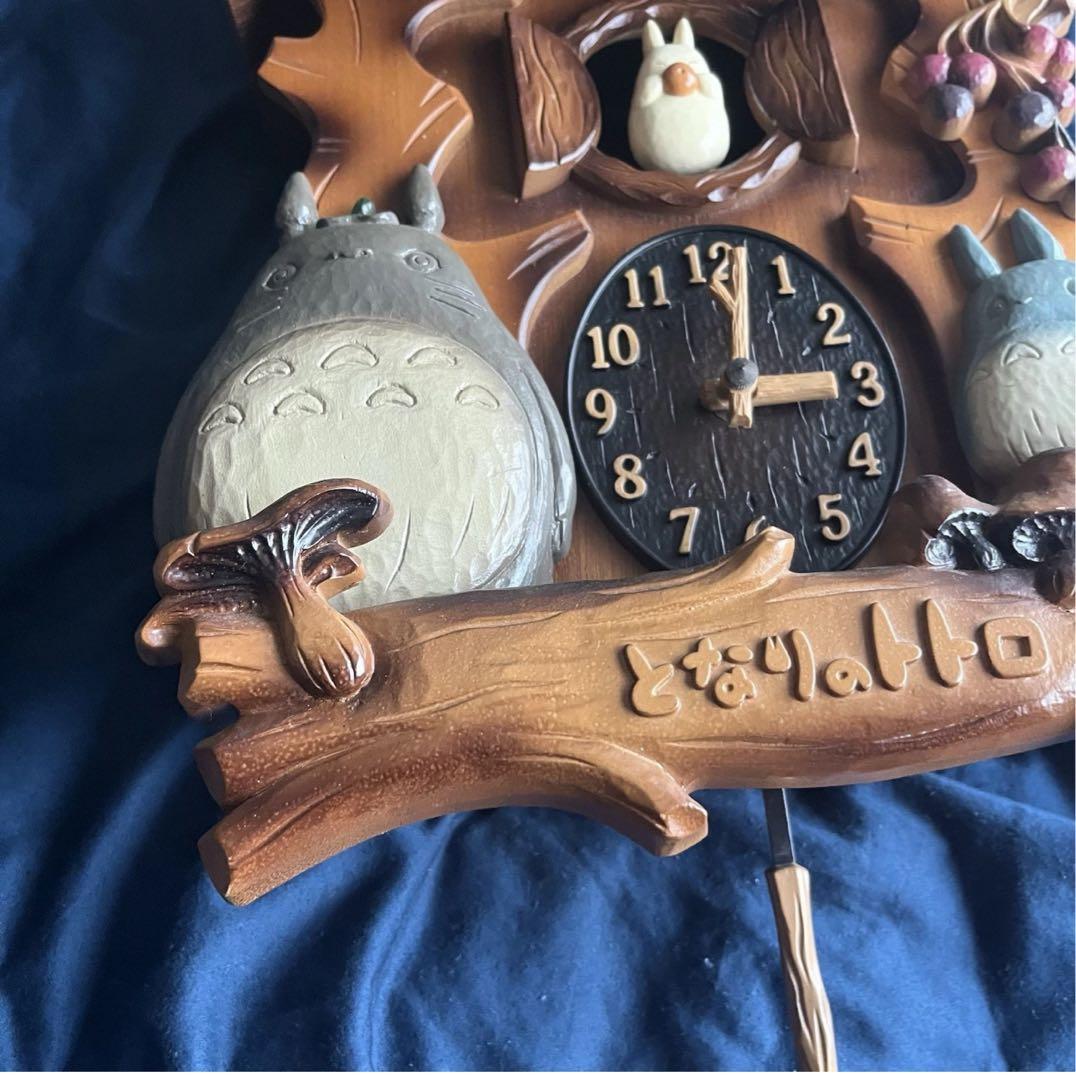 希少　となりのトトロ 掛け時計 からくり時計 アニメーション　宮崎駿　リズム