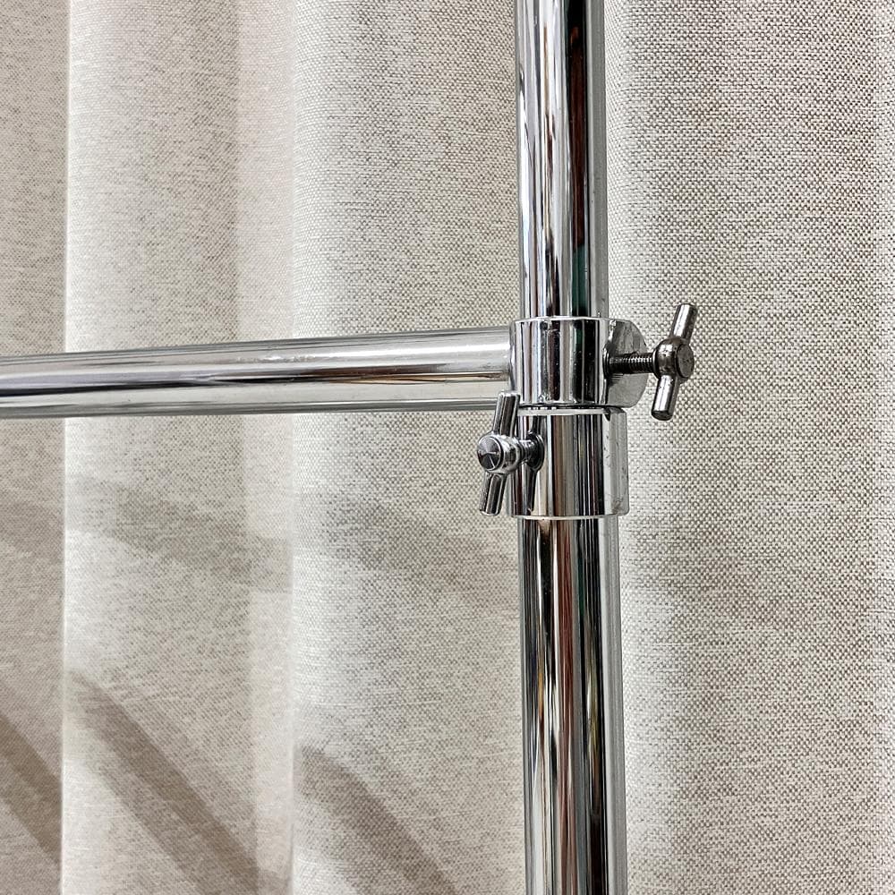 #2772-シルバー　期間限定お値下げ　重量用2段ハンガーラック　シルバー