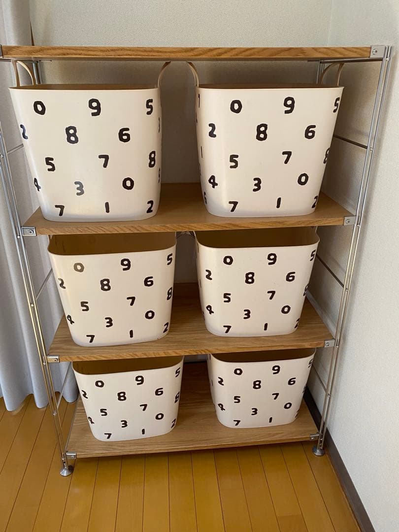 無印良品　スチールラック 4段 ナチュラルウッド