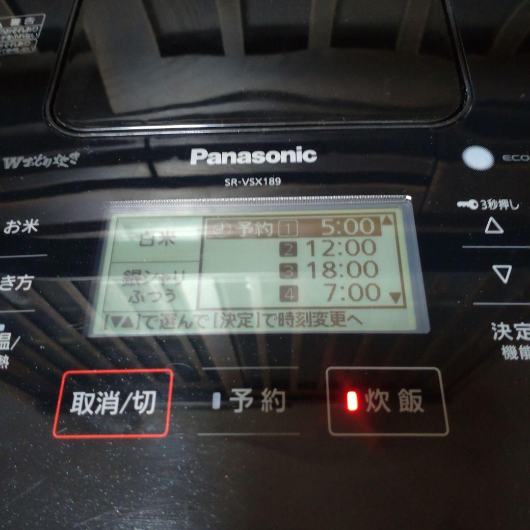 【2019年製】 パナソニック 炊飯器 SR-VSX189