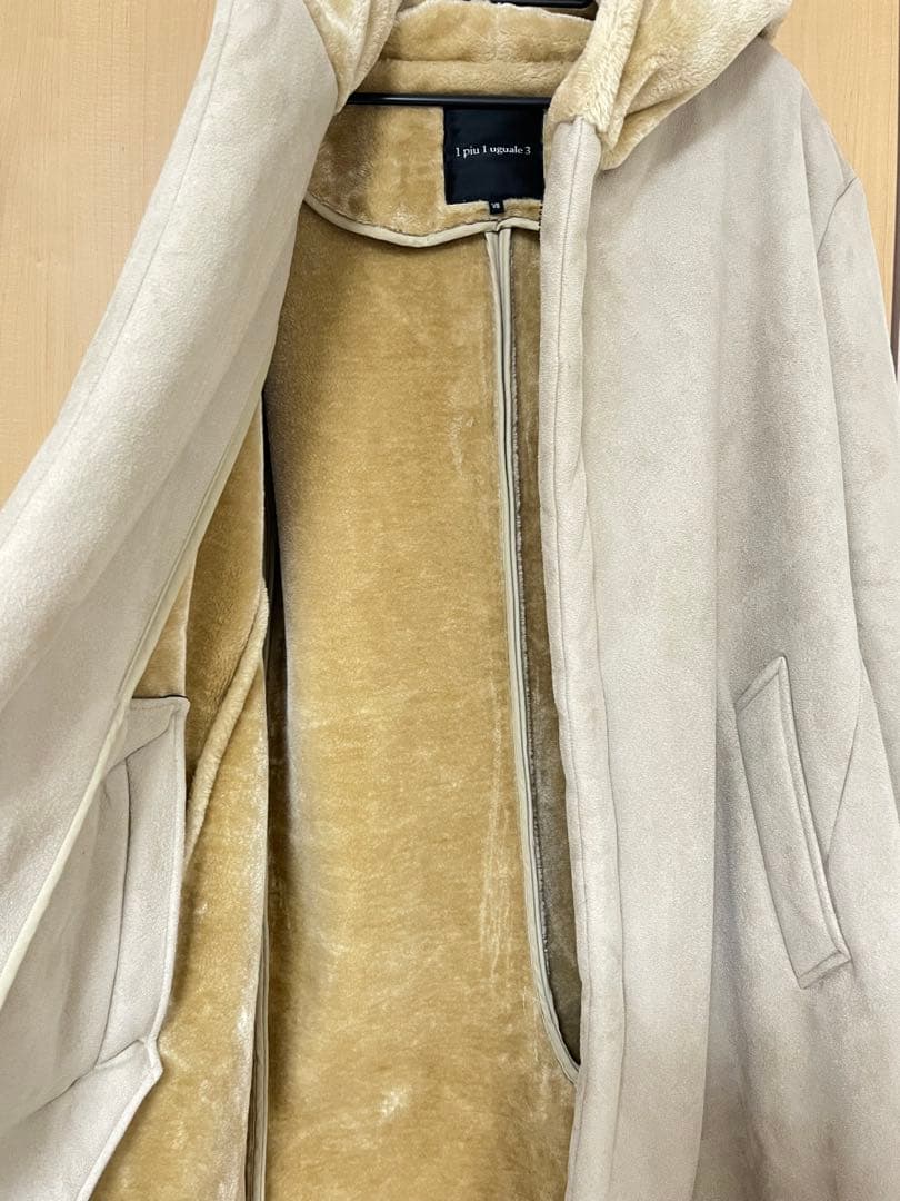 1piu1uguale3 ECO MOUTON ラップコート