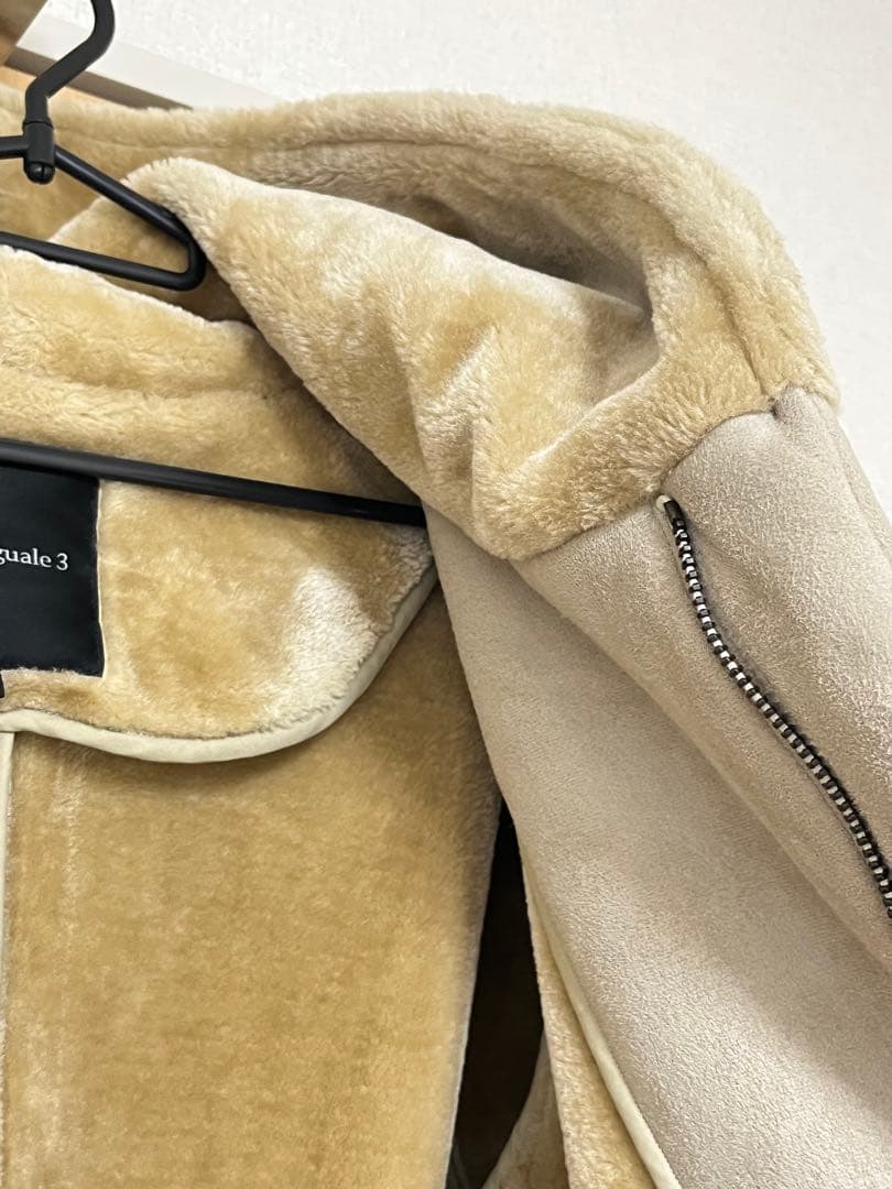 1piu1uguale3 ECO MOUTON ラップコート